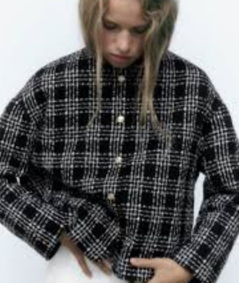 Zara tweed jacket size S NEW
